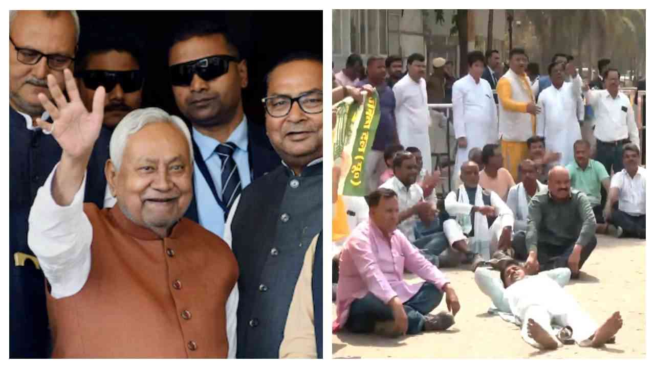 बड़ी ख़बर: नीतीश कुमार के फैसले से JDU में हलचल, सीएम आवास के बाहर समर्थकों का हंगामा...