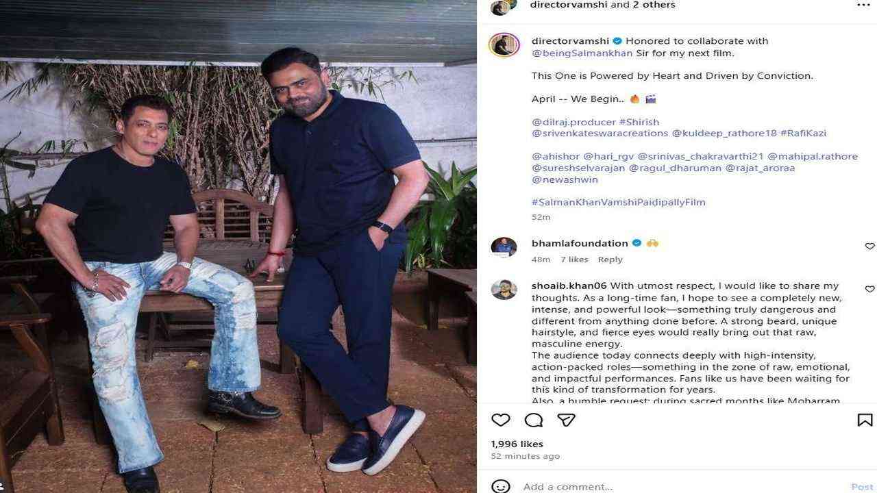 सलमान खान की नई फिल्म का ऐलान, दिल राजू के साथ करेंगे काम...