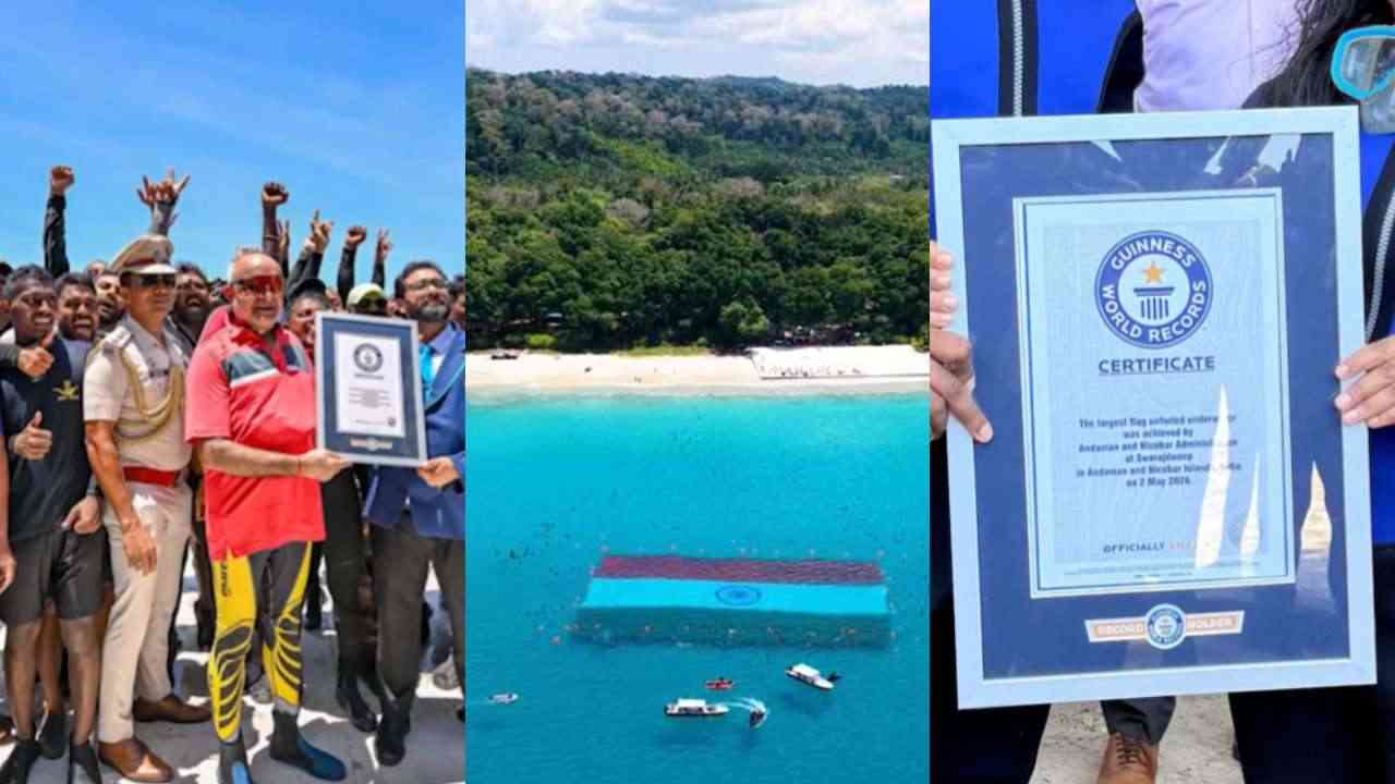 भारत ने बनाया वर्ल्ड रिकॉर्ड: समुद्र की गहराइयों में सबसे बड़ा राष्ट्रीय ध्वज