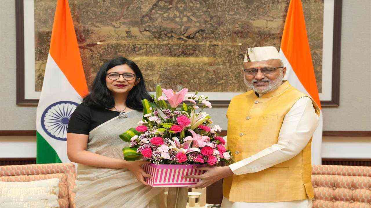 स्वाति मालीवाल ने उपराष्ट्रपति सीपी राधाकृष्णन से की मुलाकात