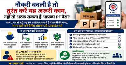 नौकरी बदली है तो तुरंत करें यह जरूरी काम, नहीं तो अटक सकता है आपका PF पैसा