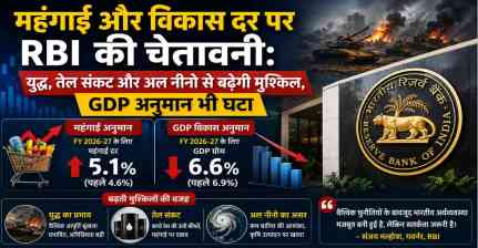 युद्ध और अल नीनो का असर, RBI ने बढ़ाया महंगाई अनुमान; GDP ग्रोथ घटाई