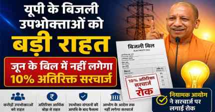 यूपी के बिजली उपभोक्ताओं को बड़ी राहत, जून के बिल में नहीं लगेगा 10% अतिरिक्त सरचार्ज