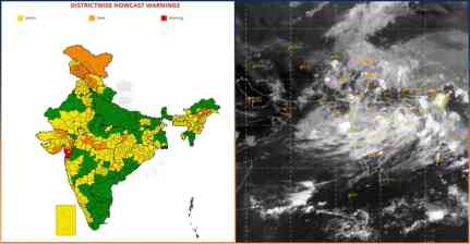 Weather Update: 12 राज्यों में आंधी-बारिश का अलर्ट, 70 किमी प्रति घंटे रफ्तार से चल सकती हैं हवाएं...