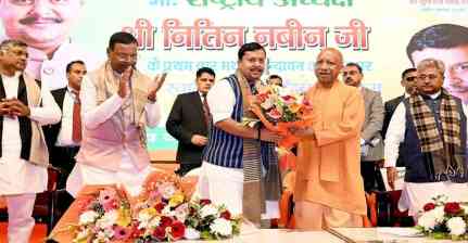 मुख्यमंत्री ने किया नितिन नबीन का स्वागत