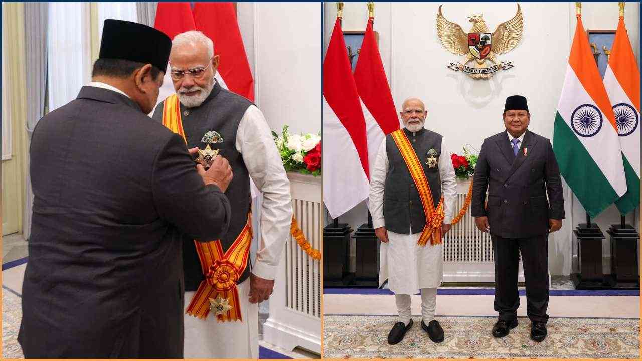 भारत-इंडोनेशिया दोस्ती मजबूत करने के लिए पीएम मोदी को मिला इंडोनेशिया का सर्वोच्च सम्मान
