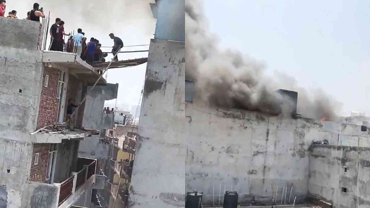 नोएडा के मामूरा में ई-बाइक से लगी भीषण आग, दो की मौत; 50 लोगों को सुरक्षित निकाला गया
