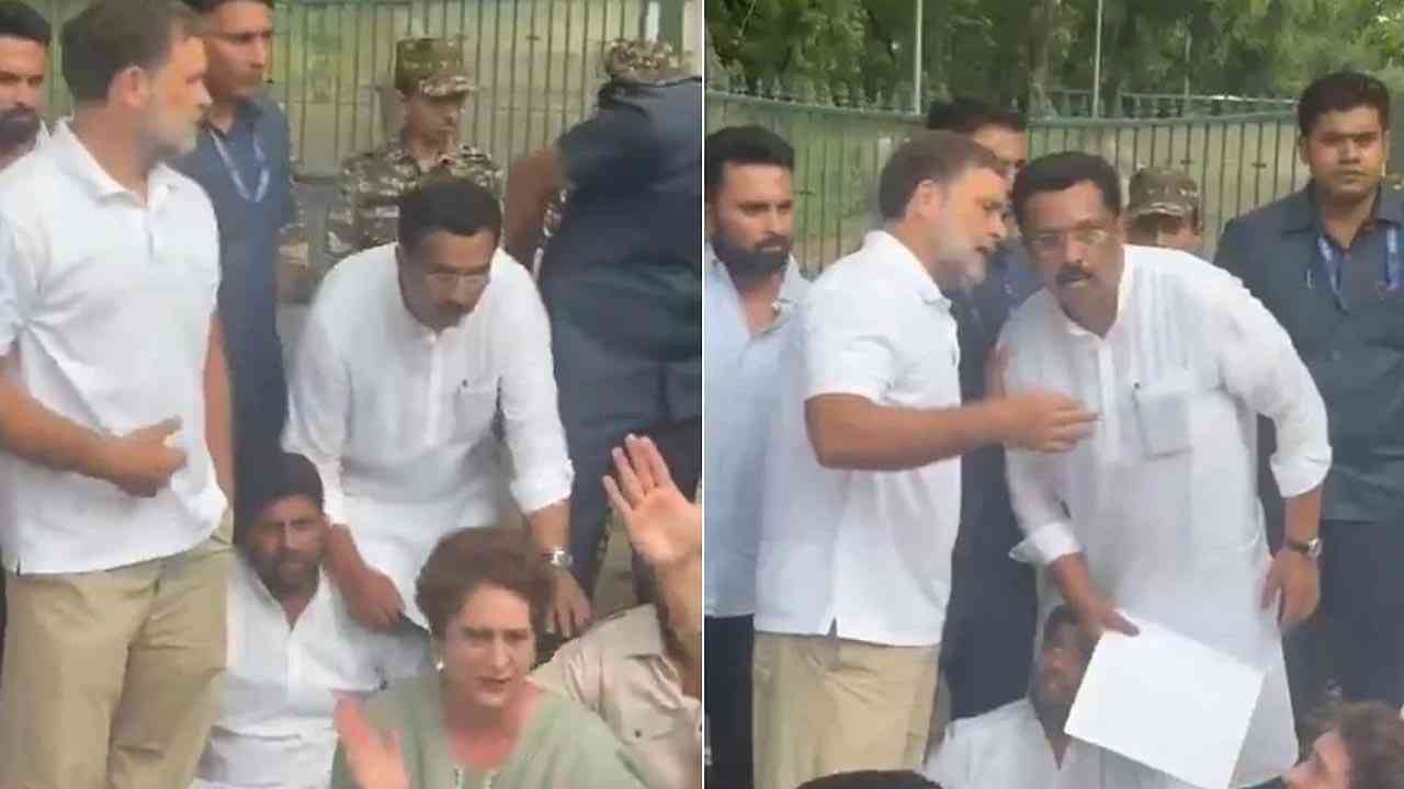 PM आवास के बाहर विपक्ष का शक्ति प्रदर्शन, राहुल-खरगे समेत सांसद धरने पर