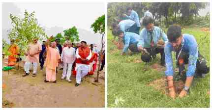 योगी सरकार के हरित महाअभियान में शिक्षा विभाग के संस्थानों में रोपे गए 43 लाख पौधे