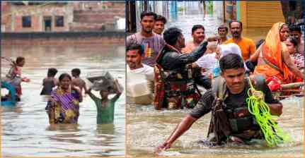 Flood Rescue Operations Intensified Across Uttar Pradesh; School Vehicles Checked Under Safety Drive