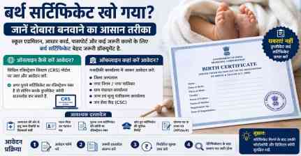 बर्थ सर्टिफिकेट खो गया? जानिए डुप्लीकेट कॉपी बनवाने का आसान तरीका और पूरी प्रक्रिया