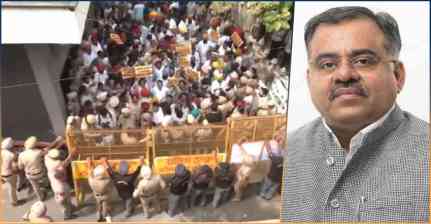 सज्जन कुमार के निधन के बाद पंजाब में सियासी संग्राम, AAP ने तरुण चुघ के घर के बाहर किया प्रदर्शन