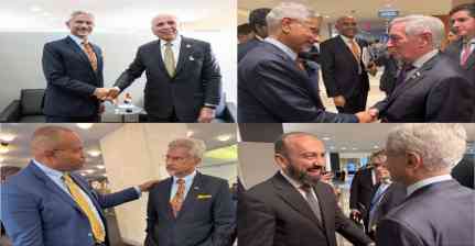 EAM Jaishankar steps up UNGA outreach, meets counterparts of Armenia, Barbados, Iraq