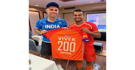 Hockey India congratulates Vivek Sagar Prasad on completing 200 senior international appearances