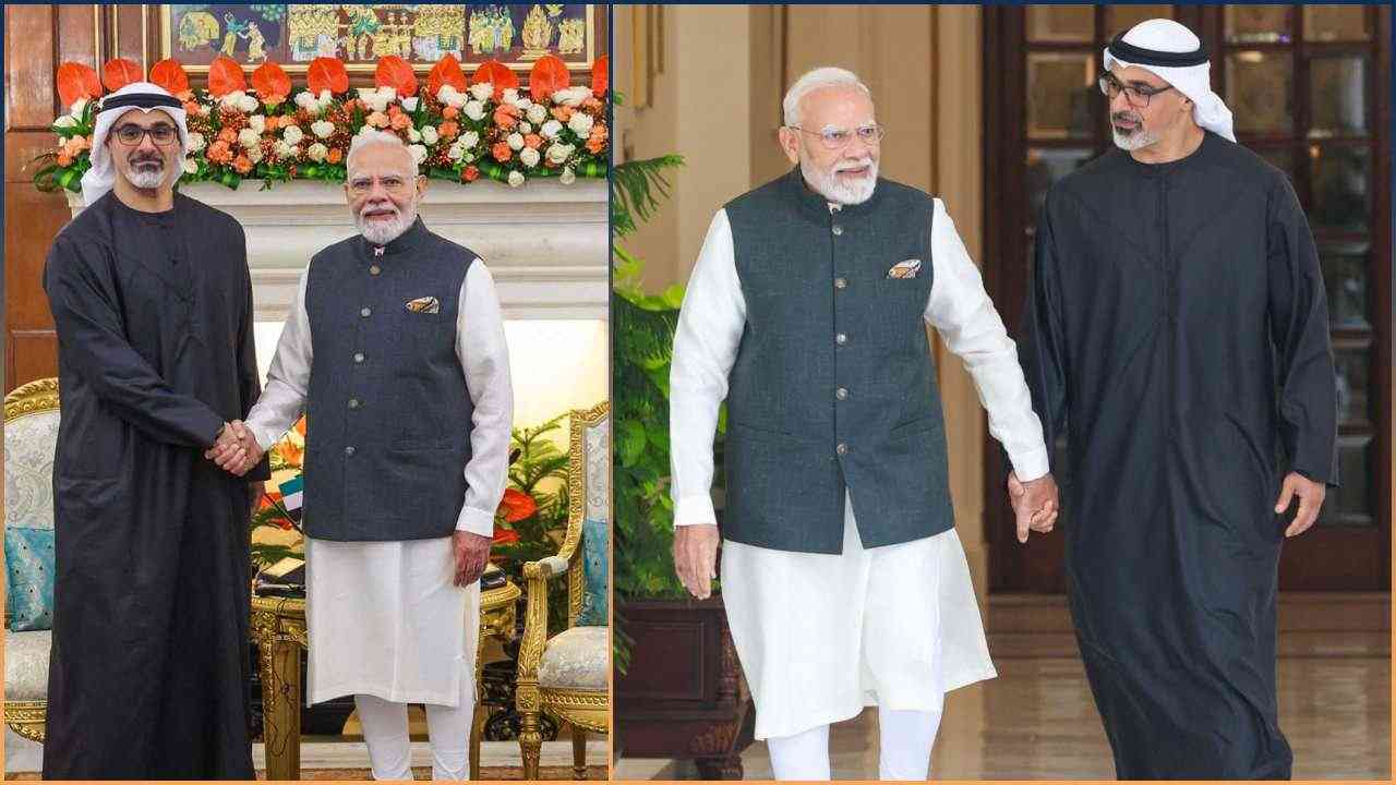 PM मोदी और UAE के क्राउन प्रिंस की मुलाकात, रक्षा-AI से IMEC तक सहयोग पर जोर