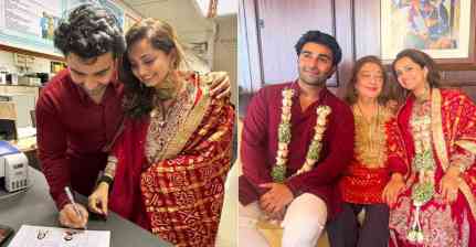 Aadar Jain, Alekha Advani register marriage in Mumbai