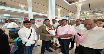 दुबई पहुंचे हरियाणा के मंत्री विपुल गोयल, महाराजा अग्रसेन जयंती समारोह में होंगे शामिल