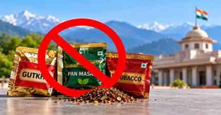 उत्तराखंड में Gutkha-Pan Masala Ban: गुटखा, पान मसाला और तंबाकू की बिक्री पर एक साल तक रोक