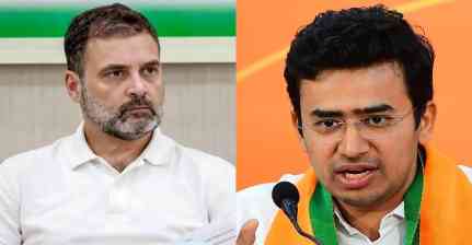 "Will you oppose India to oppose Modi": BJP MP Tejasvi Surya hits out at Rahul Gandhi for batting for Musk on Starlink's license